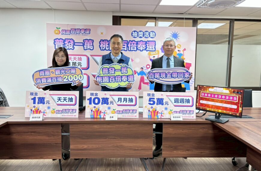 台灣新聞通訊社-200倍奉還!桃園咖啡店消費510元 抽到市府10萬現金大獎