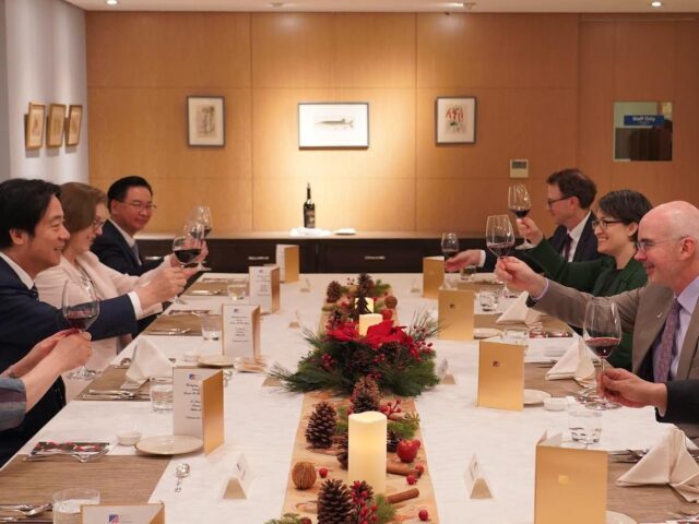 台灣新聞通訊社-谷立言與賴總統、蕭美琴餐敘 強調美國對台承諾堅若磐石