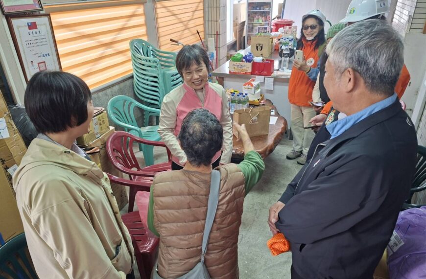 台灣新聞通訊社-馬太鞍溪堰塞湖災後重建 劉世芳:中繼屋預計115年1月即可入住