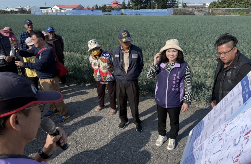 台灣新聞通訊社-工業區啟用後周邊道路從沒修 彰化芳苑鄉全面開工改善