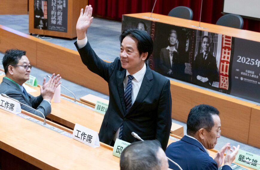 台灣新聞通訊社-賴總統:民進黨留著中華民國這個名字 目的是團結台灣社會