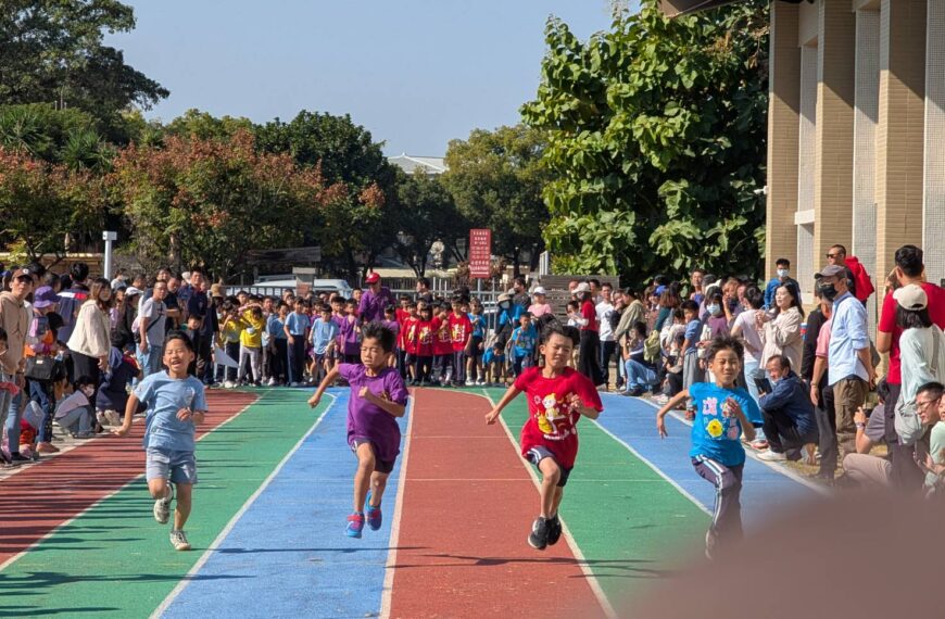 台灣新聞通訊社-校園運動會舞曲年年更新 彰化百年老校跳「心電心」