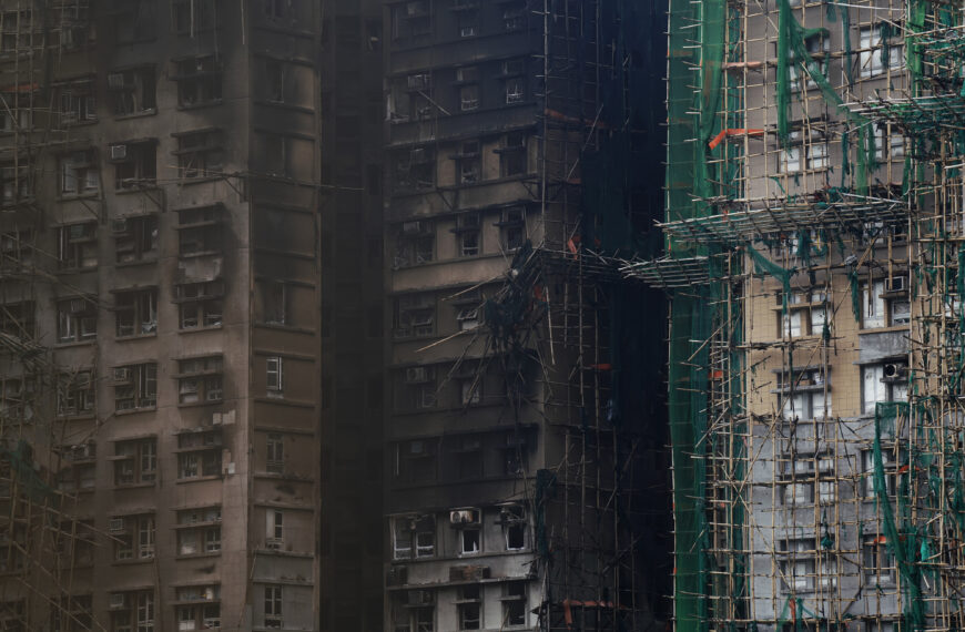 台灣新聞通訊社-香港惡火奪命 陸駐港國安公署警告外媒勿炒作抹黑「好自為之」