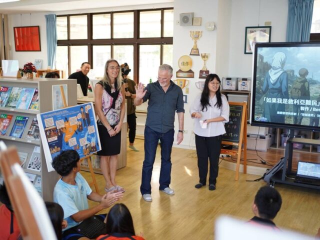 台灣新聞通訊社-世界另一端的回應…高雄文府國中推敘利亞筆友計畫 書畫交流真實體驗