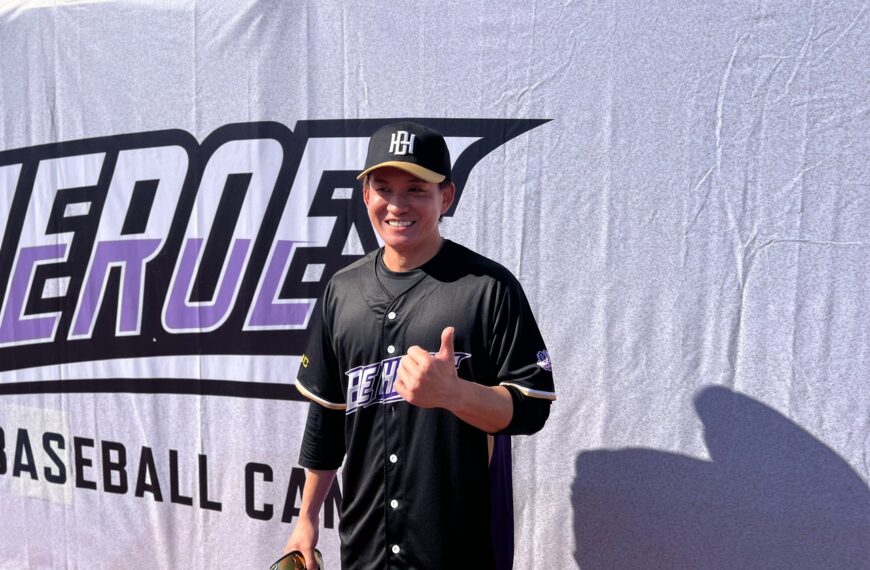 台灣新聞通訊社-中職／張閔勛赴日進修尋求進步 感動古久保活到老學到老