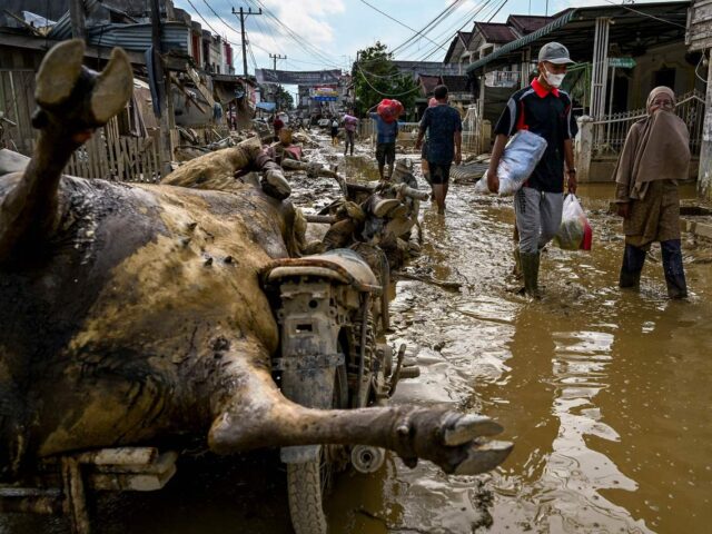 台灣新聞通訊社-印尼蘇門答臘洪災山崩逾900死 災民冒險求助、學生困學校逾1周