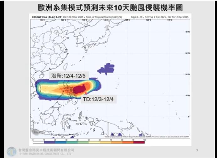 台灣新聞通訊社-洛鞍颱風估明後生成 賈新興揭預估路徑