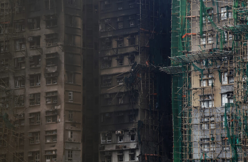 台灣新聞通訊社-香港宏福苑大火殷鑑…北京市展開高樓火災風險清查整治行動