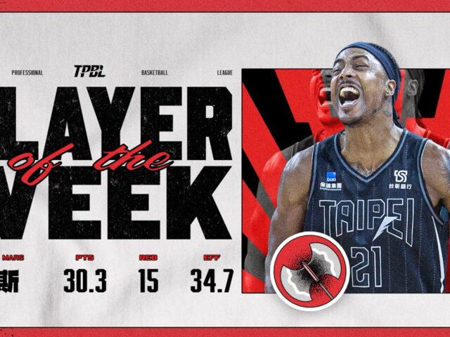台灣新聞通訊社-TPBL／連三場繳雙10 戰神洋將威力斯奪單周MVP