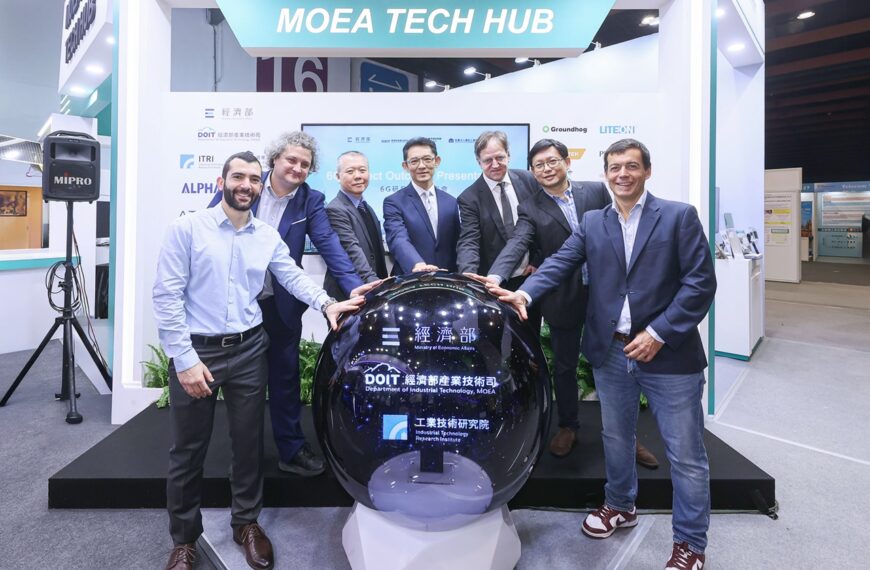 台灣新聞通訊社-經濟部發表我國首套6G 基地台天線系統展實力