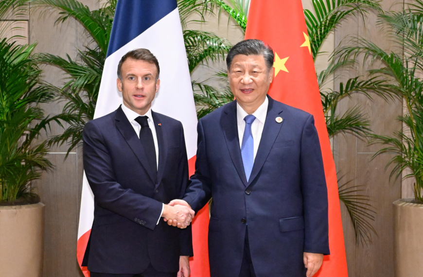 台灣新聞通訊社-法國總統馬克宏 周三訪問中國大陸