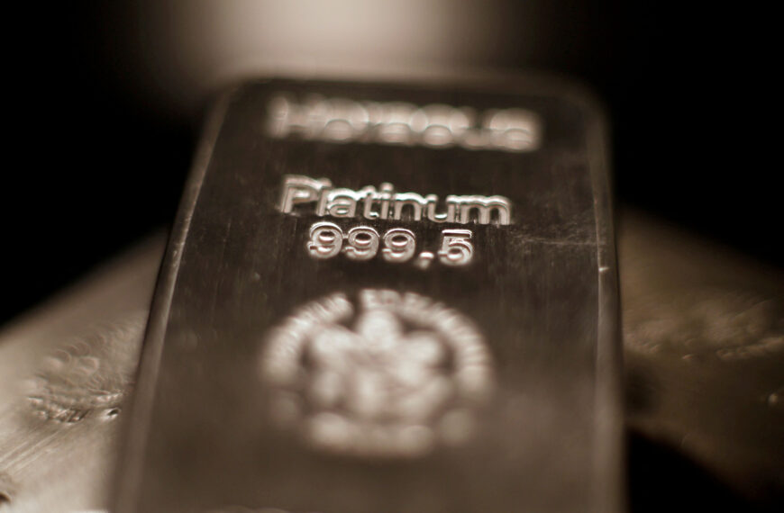 台灣新聞通訊社-不同於黃金白銀 白金價格今年大漲近80% 可能是因為這原因
