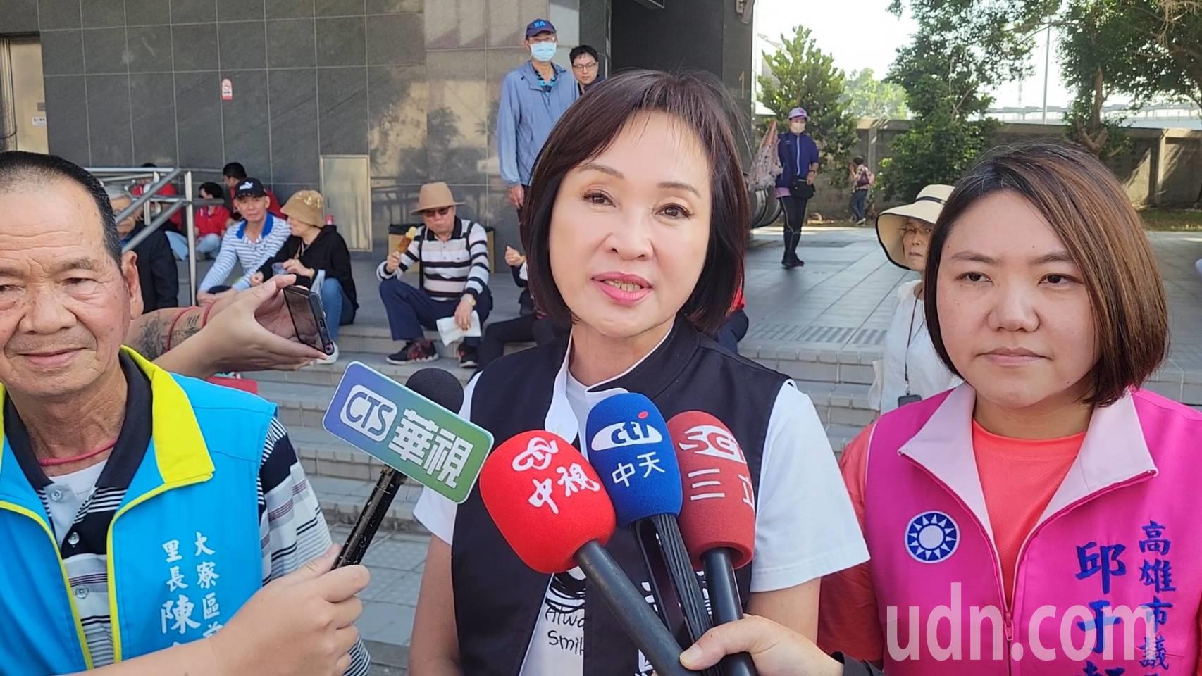 台灣新聞通訊社-影／綠營高雄市長初選激戰 柯志恩：等對手底定再調整藍營步伐