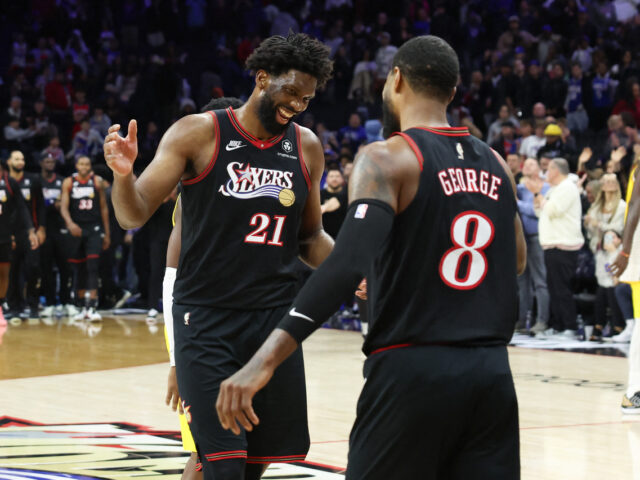 台灣新聞通訊社-NBA／安比德轟本季新高39分 聯手喬治助76人擊敗溜馬