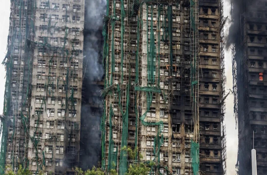 台灣新聞通訊社-香港宏福苑大火 死亡人數增至151人、多人涉嫌誤殺罪