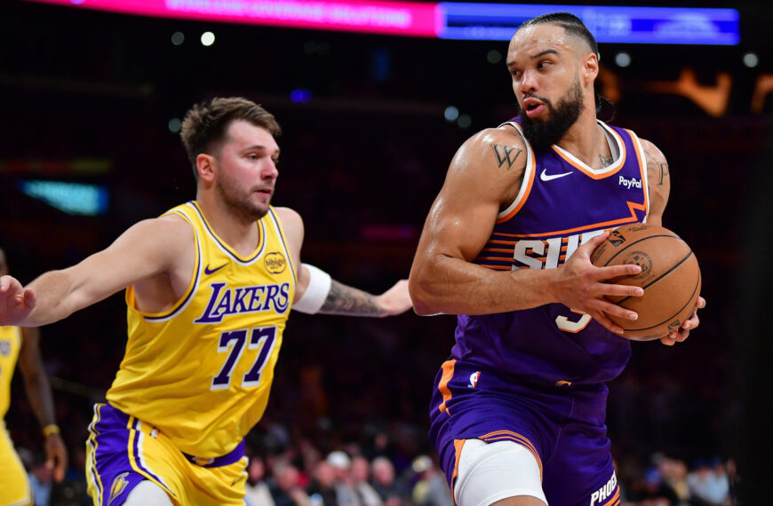 台灣新聞通訊社-NBA／太陽「惡棍兄弟」合砍61分虐湖人 詹皇勉強保住神紀錄