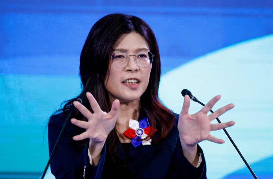 台灣新聞通訊社-紐時專訪國民黨主席鄭麗文:時間不站在台灣這邊