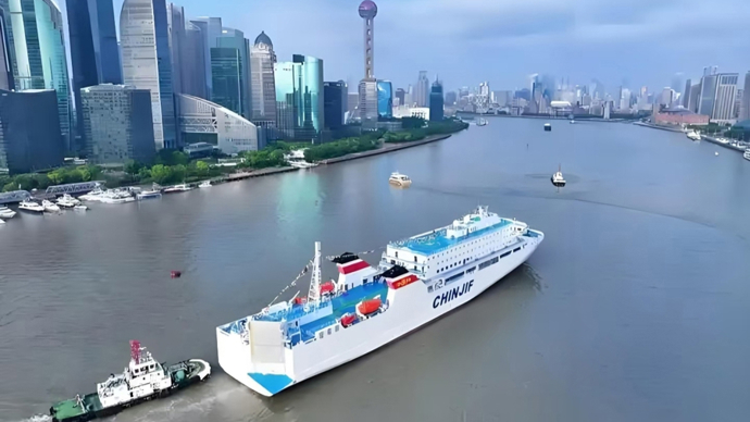 台灣新聞通訊社-中日渡輪「鑒真號」暫停運營 因擔憂安全無法得到保障