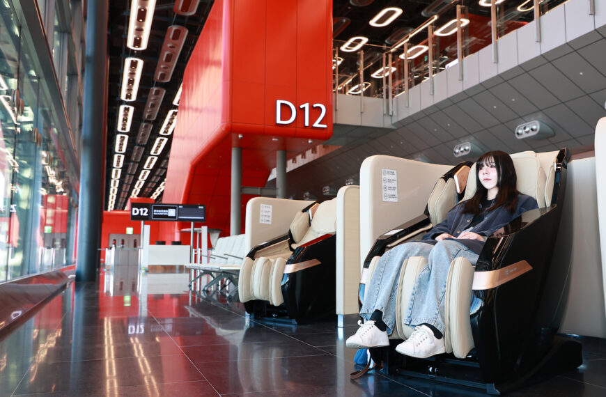 台灣新聞通訊社-桃機三航廈北登機廊廳試營運 旅客盼增機捷站