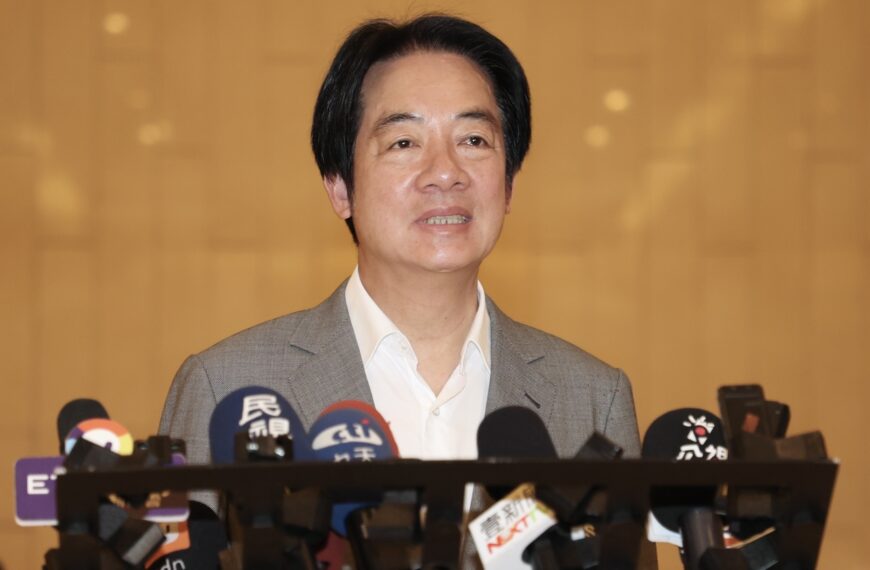 台灣新聞通訊社-批馬英九提8年執政有兩岸和平紅利 賴總統:我沒看到