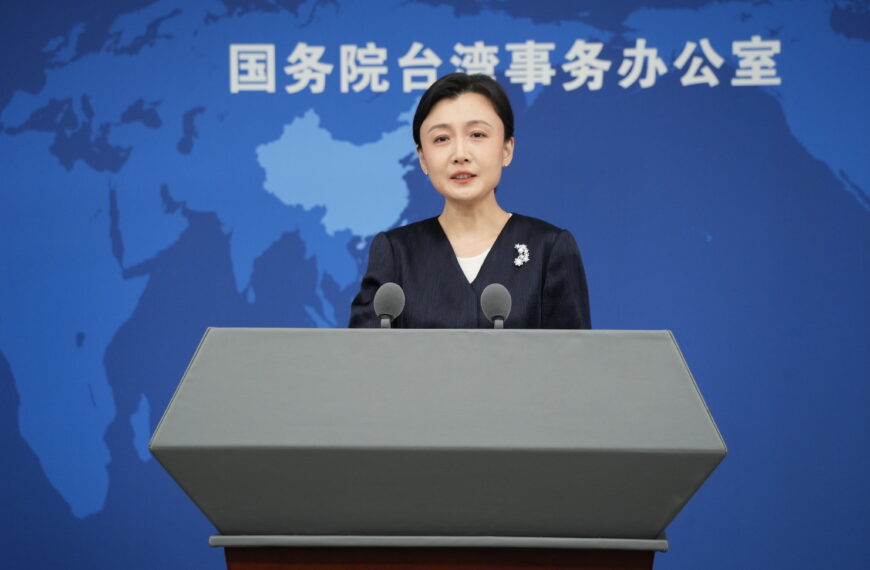 台灣新聞通訊社-賴清德反對修法保障陸配參政 國台辦：陸配參政、議政權益應得到維護