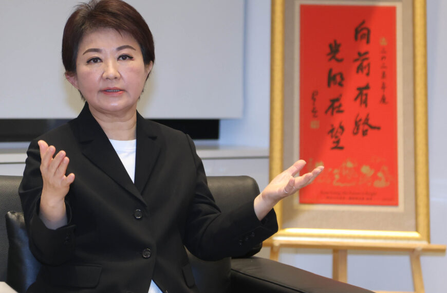 台灣新聞通訊社-盧秀燕喊第四次政黨輪替 賴士葆:選總統企圖心展露 樂見承擔