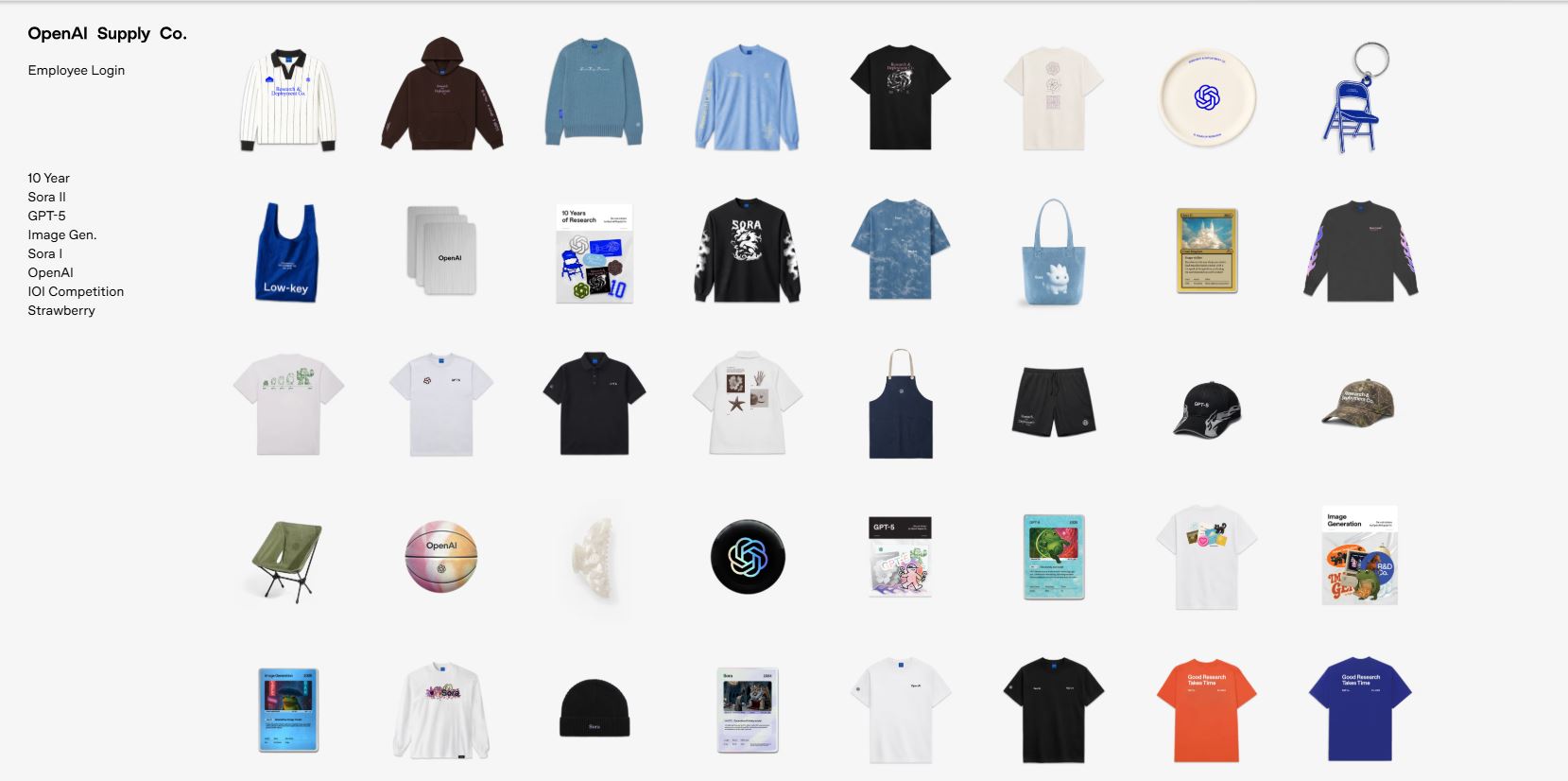 台灣新聞通訊社-你有搶到嗎？OpenAI十周年慶 開賣周邊商品