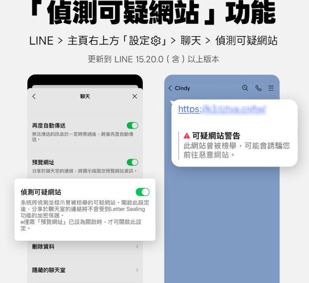 台灣新聞通訊社-LINE「1救命功能」預設關閉！網喊快開啟自保　官方證實了