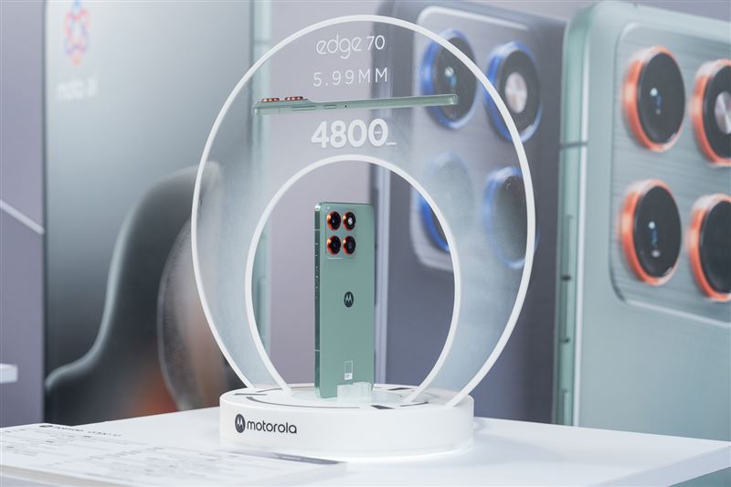 台灣新聞通訊社-機身僅5.99mm！motorola edge 70超輕薄登場