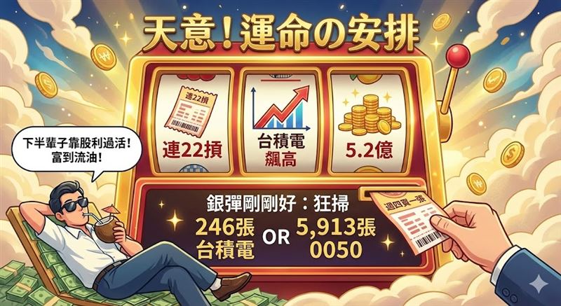 台灣新聞通訊社-快訊／獎金暴增！威力彩連22摃「飆5.2億等你」　全梭台積電富到流油