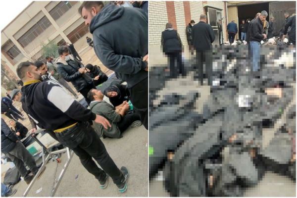 台灣新聞通訊社-人間煉獄！伊朗血腥鎮壓殺破6千人 遺體堆滿停車場畫面駭人流出