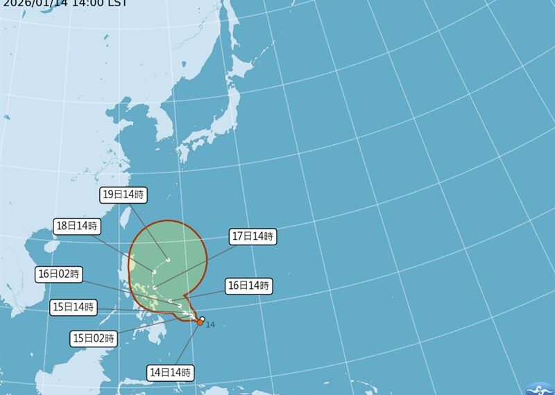 台灣新聞通訊社-今年首颱「洛鞍」將生成！最新路徑曝光　專家揭侵台機率