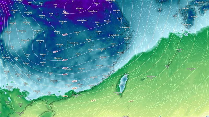 台灣新聞通訊社-強烈冷氣團最快這時南下！強度「挑戰寒流」　粉專示警：越後面越寒冷