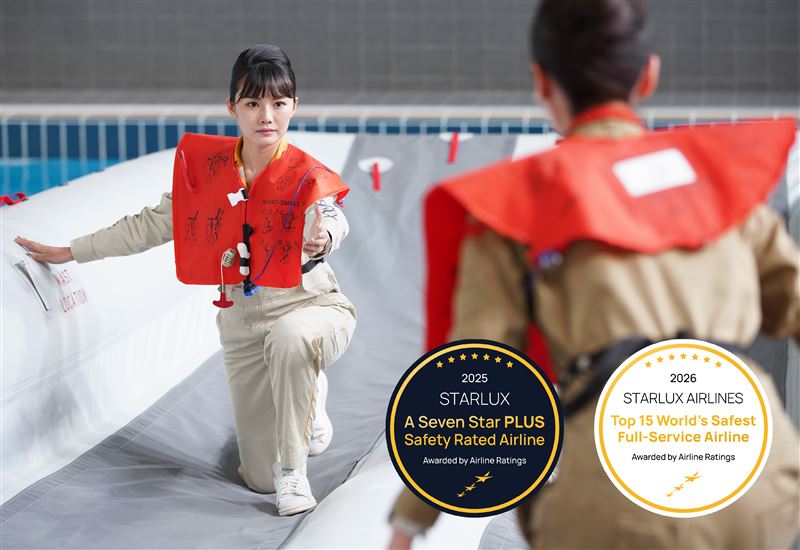 台灣新聞通訊社-星宇航空創紀錄！成立5年入榜全球最安全航空第11名　超越眾多老牌航企