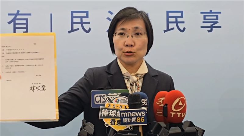 台灣新聞通訊社-徐欣瑩嗆陳見賢先辭主委!發言人:前民國黨主席不用急著拔掉國民黨主委