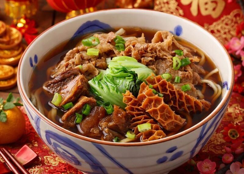 台灣新聞通訊社-三商巧福吃牛肉麵送「武德宮錢母」！　新品大四喜一次滿足