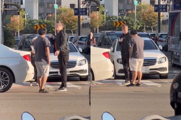 台灣新聞通訊社-行人地獄太囂張！美籍男地院前拍違停遭揪領亮刀　駕駛惱羞下場慘