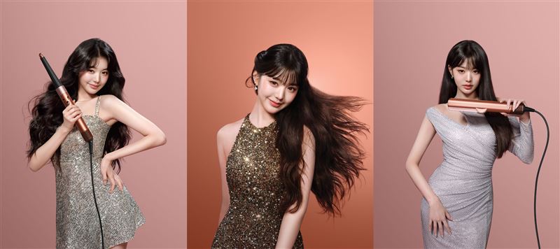 台灣新聞通訊社-從頭閃耀！Dyson攜張員瑛推薦新春限定色「琥珀香檳」