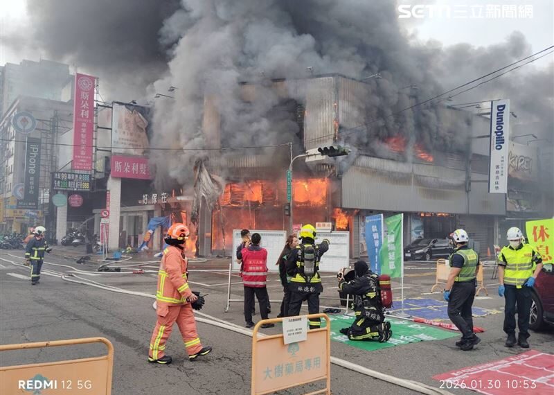台灣新聞通訊社-快訊／台中惡火狂燒8店家！「濃煙密布」持續擴散中…市府急發空污警報