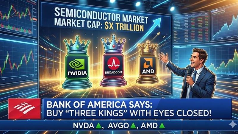 台灣新聞通訊社-半導體衝破兆美元！美銀喊話　輝達、博通、AMD「三王」閉眼買就對了