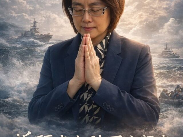 台灣新聞通訊社-F16飛官失聯搜救中！藍委集氣圖「海中合掌大佔C位」被灌爆