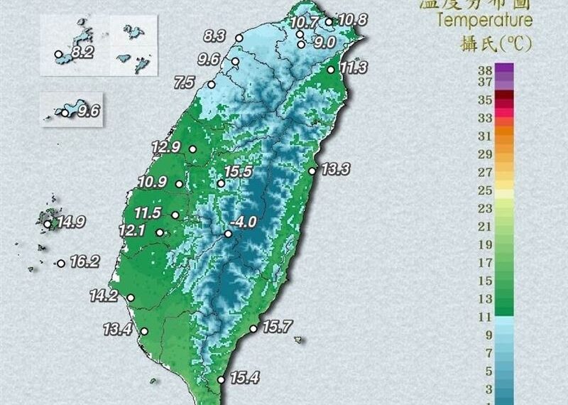 台灣新聞通訊社-兩天同一時間「氣溫差6度」！鄭明典曝關鍵原因：並非有暖空氣