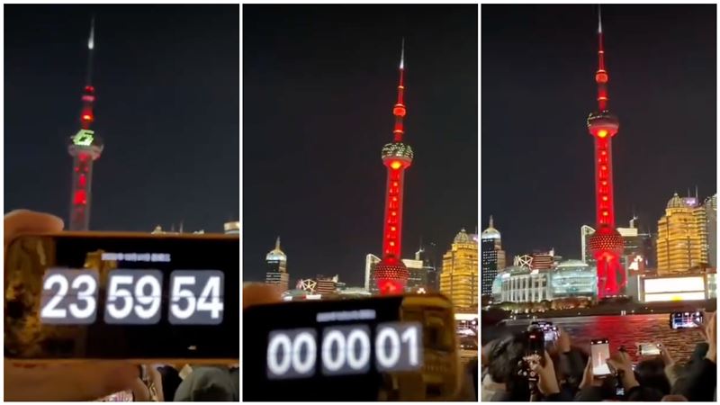 台灣新聞通訊社-中共不准跨年活動!上海人不死心「聚集倒數54321」 下秒全場尷尬了