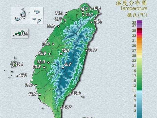 台灣新聞通訊社-全台大回暖！冷空氣休息一週　「這天起」再明顯轉冷