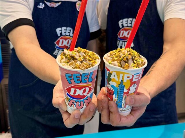 台灣新聞通訊社-DQ冰淇淋推杜拜巧克力開心果暴風雪　法朋草莓大福禮盒這時間開搶