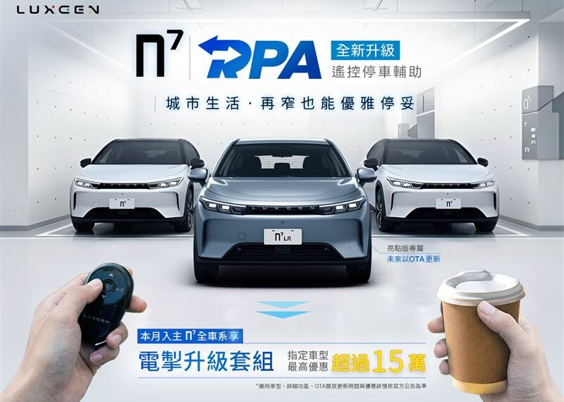 台灣新聞通訊社-百萬0利率再送電掣套組　LUXGEN n⁷新年優惠一次給滿