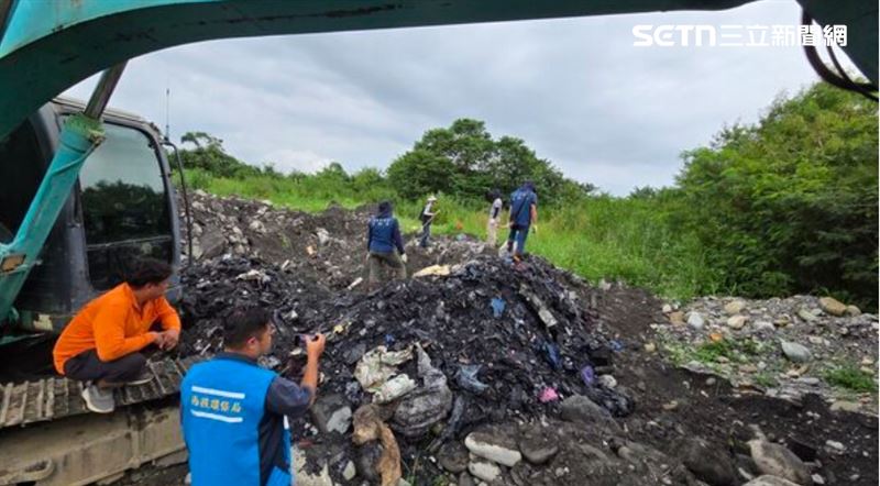 台灣新聞通訊社-無良「土尾集團」開膛破肚中台灣河床　垃圾填滿7座奧運泳池