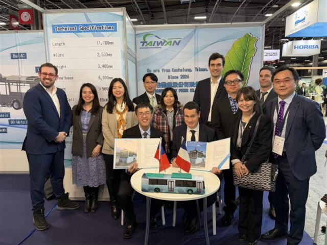 台灣新聞通訊社-台灣氫能巴士登歐洲舞台！氫谷動能Hyvolution Paris 2026展示整車實力