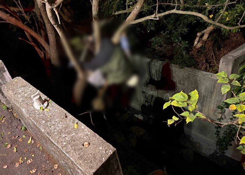 台灣新聞通訊社-快訊／彰化詭異車禍！婦騎車噴飛倒栽蔥卡樹上　搶救6小時仍不治