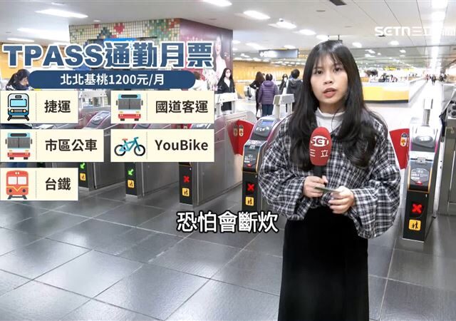 台灣新聞通訊社-通勤族慘了？總預算卡關、北市TPASS估撐至月底